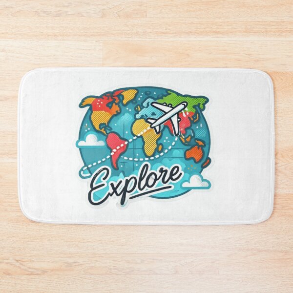 Item preview, Explore Travel Sticker designed and sold by ArtQueen777.
