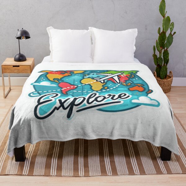 Item preview, Explore Travel Sticker designed and sold by ArtQueen777.
