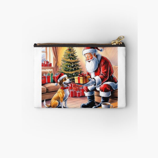 Artikelvorschau, Weihnachtsmann und Hund zu Weihnachten entworfen und verkauft von BasicManifest.