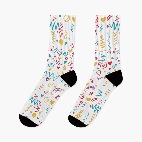 Item preview, Colorful abstract pattern featuring whimsical shapes and playful designs  perfect for creative projects designed and sold by sandrawarty.