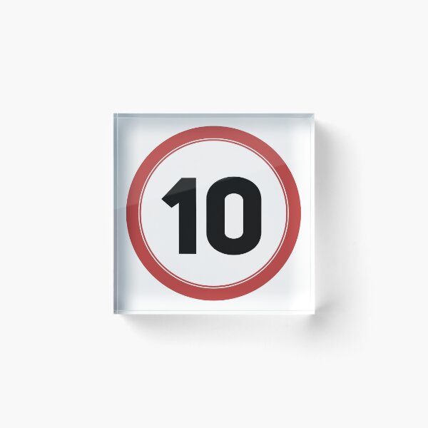 Item preview, Speed limit 10, happy 10 year anniversary designed and sold by Wolagno.
