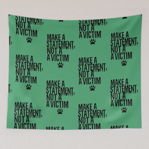 Item preview, Make a statement, not a victim. Stand for Compassion: Say No to Animal Cruelty designed and sold by AmuraLumina.