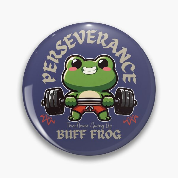 Item preview, Perseverance - The Never Give Up Buff Frog designed and sold by The magic  Yellow bus.