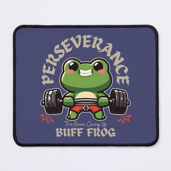 Item preview, Perseverance - The Never Give Up Buff Frog designed and sold by The magic Yellow bus.