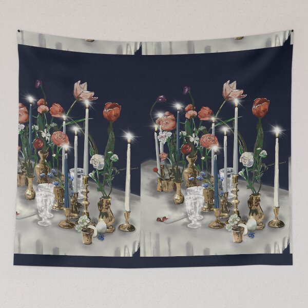 Item preview, Beautiful Christmas Table Setting Illustration – Festive Holiday Decor Design designed and sold by Pandositive.