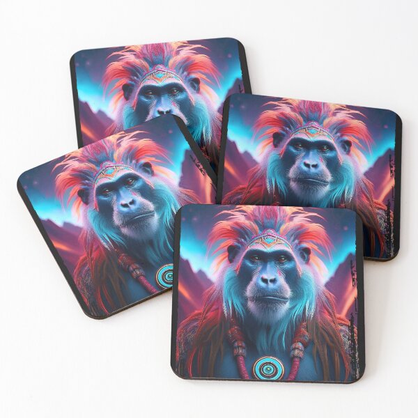 Item preview, Mongolian Warrior | Tribal Ape | Nature Monkey Collection designed and sold by monkeybusiness.pt.