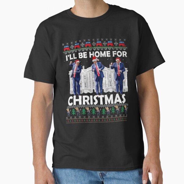 Item preview, I'll Be Home For Christmas Santa Funny Trump Xmas Pajamas designed and sold by zwolfio.