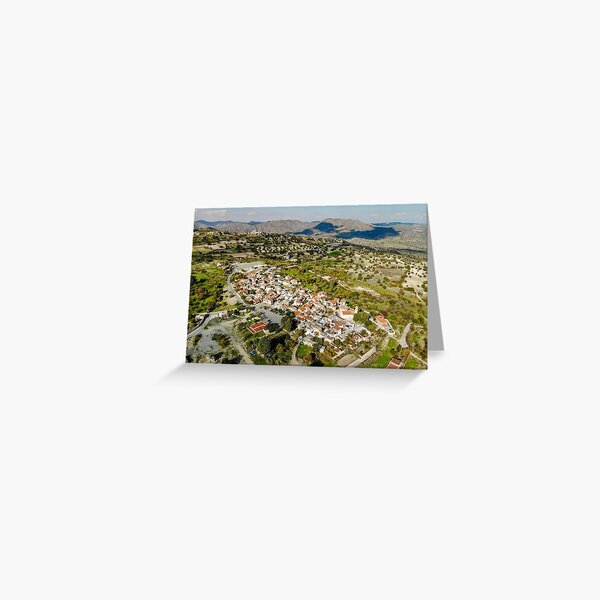 Kato Lefkara Village from above Greeting Card