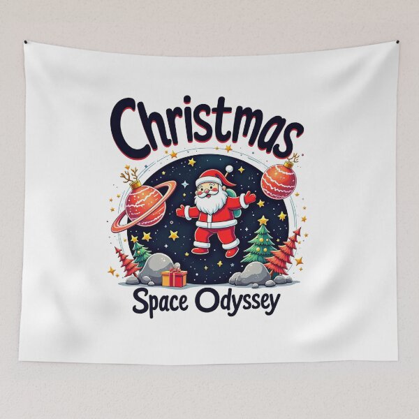 Item preview, Astronaut Santa Christmas,Christmas Space Odyssey, happy christmas designed and sold by venavar.