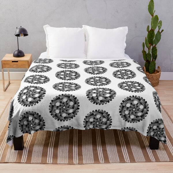 Item preview, Black and white gearwheel designed and sold by Gaspar Avila.