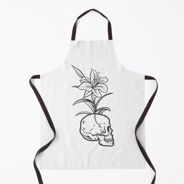 Item preview, Tropical Botany Flower And Leaves With Skull Bones Head designed and sold by TrilogyMerch.