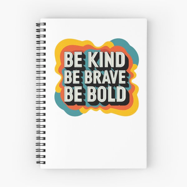 Item preview, motivational Positive Acts of Kindness women gift saying l be kind be brave be bold motivational colorful  Positive Acts of Kindness designed and sold by LuxeGraphix.