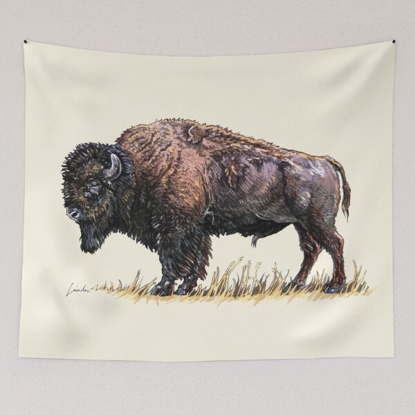 Item preview, American bison art designed and sold by SakalDesign.