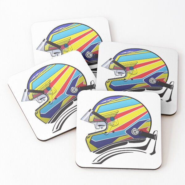 Item preview, Fernando Alonso 2024 Helmet designed and sold by SpeedyHeros.