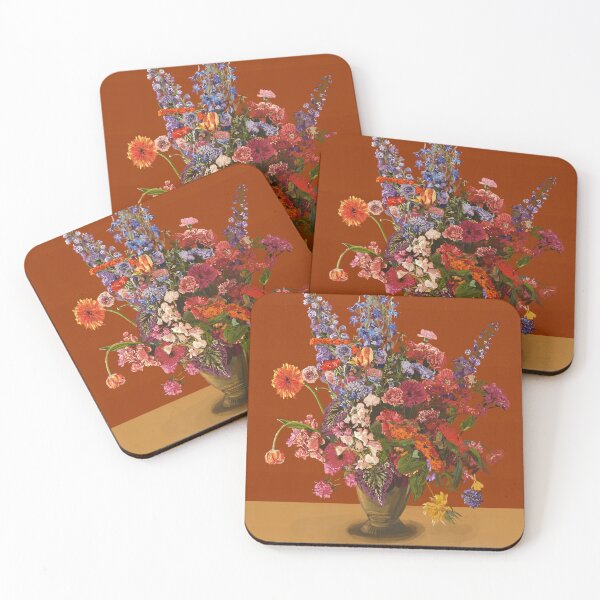 Item preview, Classic Oil Painting of Floral Art on Elegant Table | Timeless Flower Artwork designed and sold by Pandositive.
