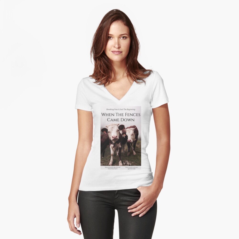 Item preview, Fitted V-Neck T-Shirt designed and sold by WildRumpusAU.