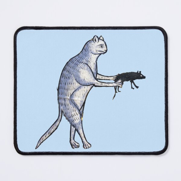 Item preview, Ugly medieval cat - armed and dangerous cat with rat designed and sold by Grey House.