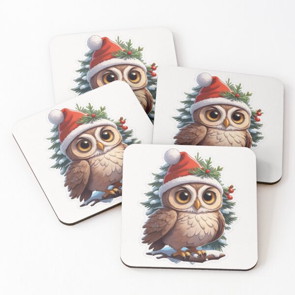 Item preview, Christmas Cartoon Owl designed and sold by Krieghorn.