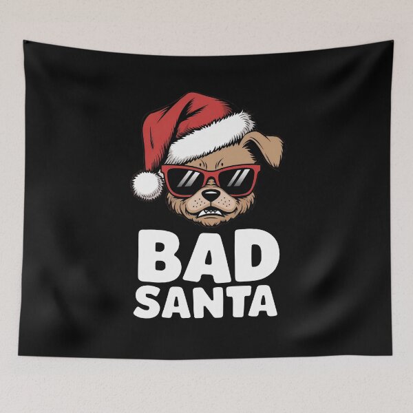Item preview, Bad santa dog, xmas dog designed and sold by Dot1001.