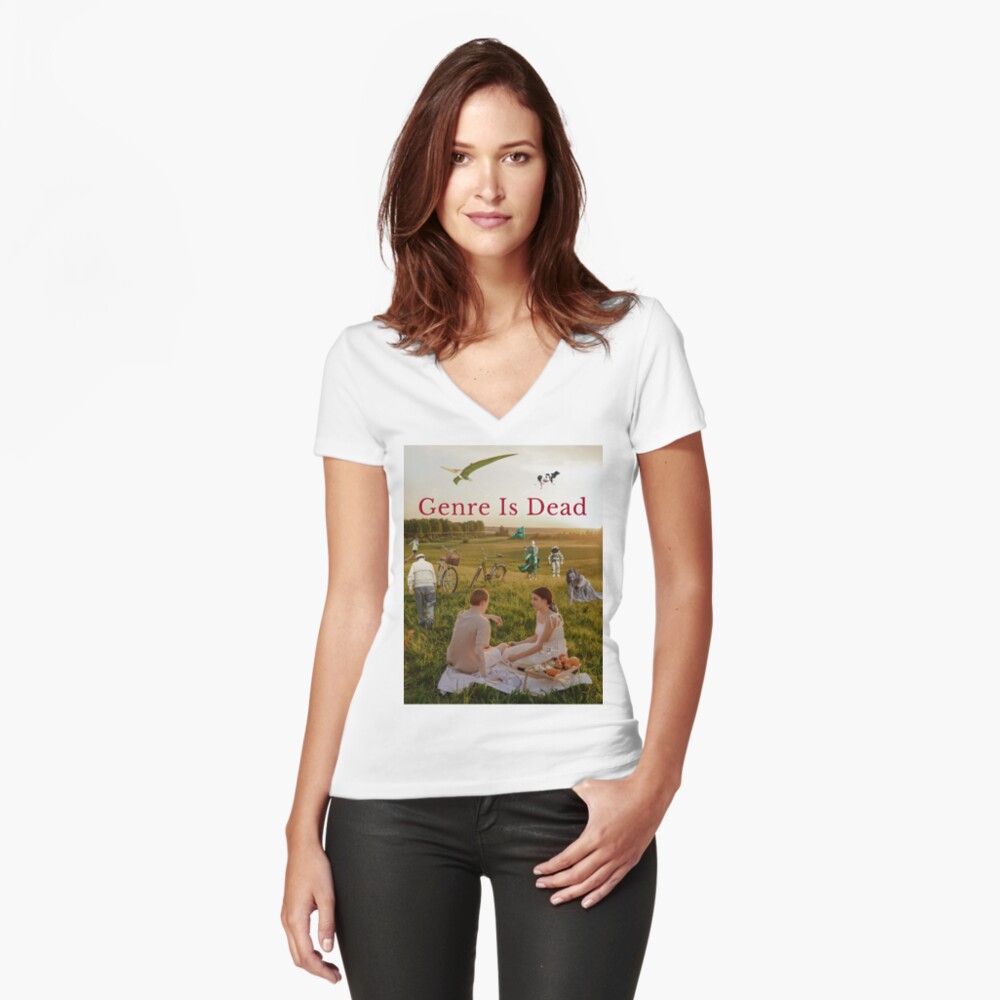 Item preview, Fitted V-Neck T-Shirt designed and sold by WildRumpusAU.