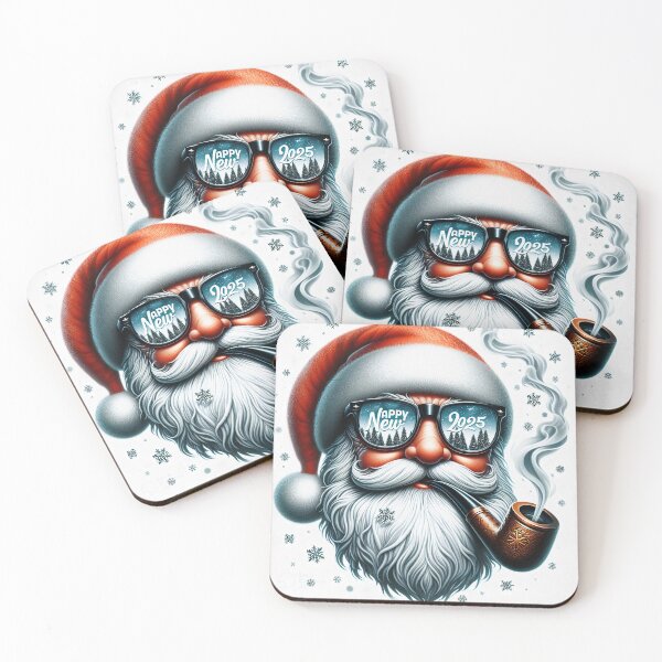 Item preview, Retro Santa Wishing You a Happy New Year designed and sold by MegasLogos.