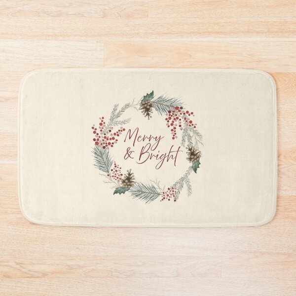 Item preview, Merry And Bright Wreath designed and sold by DesigndN.