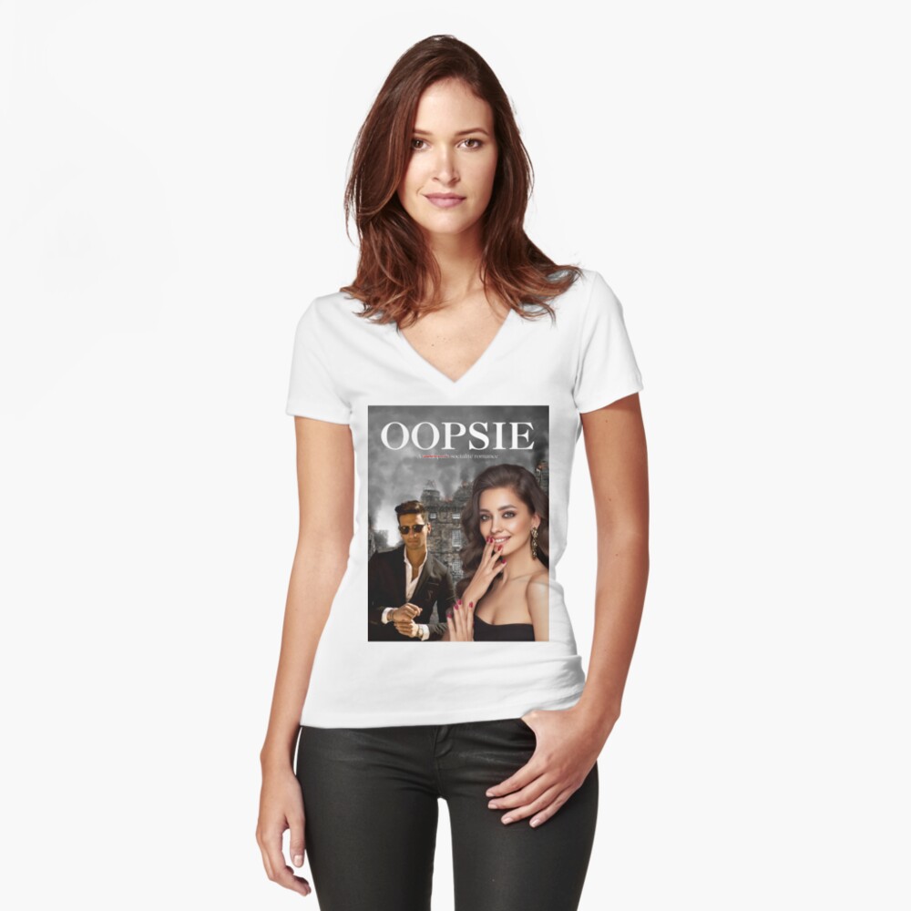 Item preview, Fitted V-Neck T-Shirt designed and sold by WildRumpusAU.