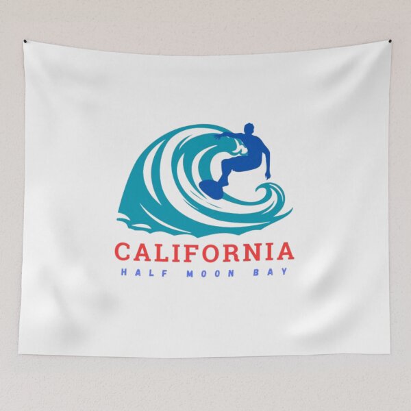 Item preview, Surfing in Half Moon Bay, California designed and sold by 0penvimark.