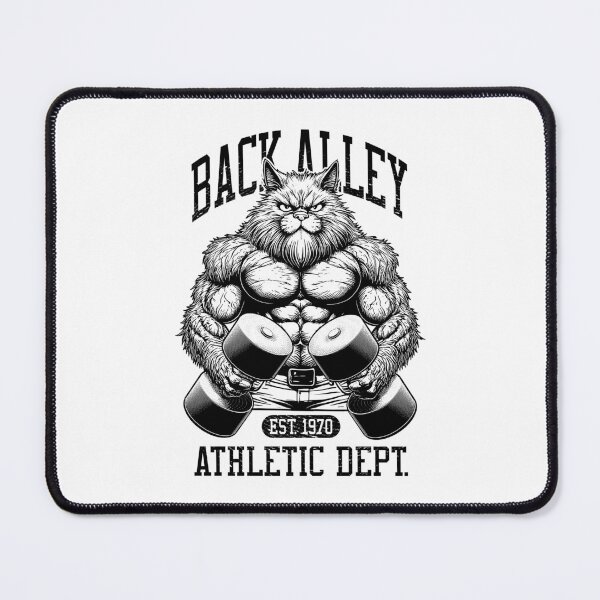 Item preview, Gym Cat Lover Funny Back Alley Training Bodybuilder Fitness designed and sold by GrandeDuc.