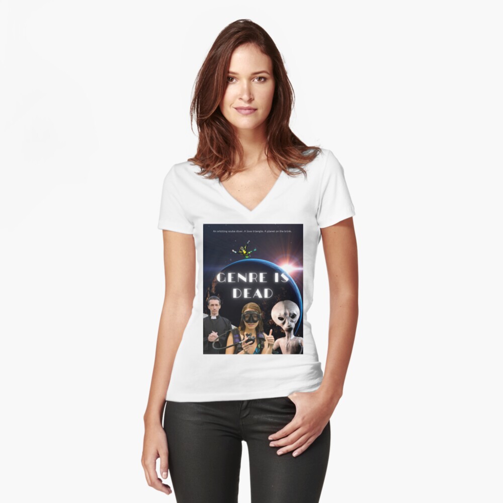 Item preview, Fitted V-Neck T-Shirt designed and sold by WildRumpusAU.