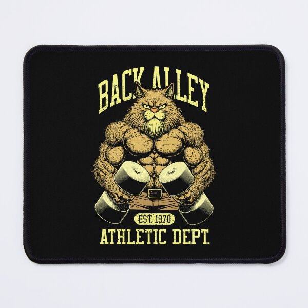 Item preview, Gym Cat Lover Funny Back Alley Training Bodybuilder Fitness designed and sold by GrandeDuc.