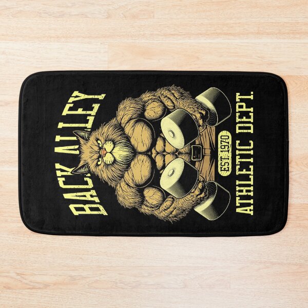 Item preview, Gym Cat Lover Funny Back Alley Training Bodybuilder Fitness designed and sold by GrandeDuc.
