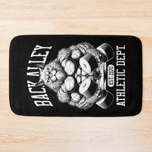 Item preview, Gym Cat Lover Funny Back Alley Training Bodybuilder Fitness designed and sold by GrandeDuc.