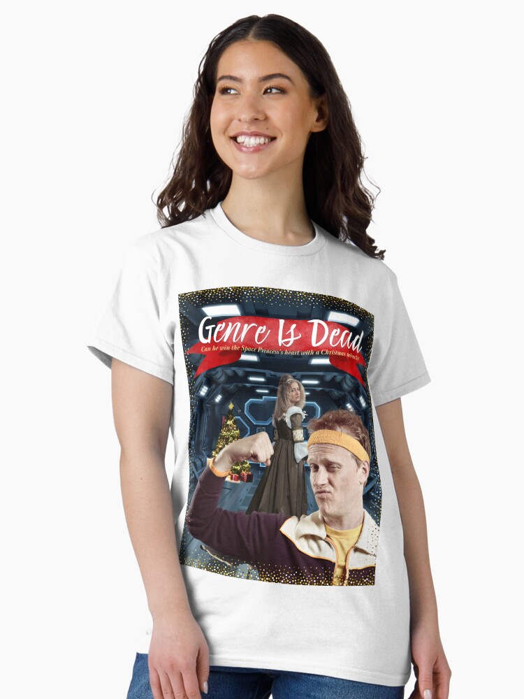 Thumbnail 2 of 7, Classic T-Shirt, Genre Is Dead: Space Princess Christmas Romance designed and sold by WildRumpusAU.