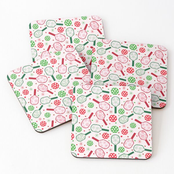 Item preview,  Christmas Red and Green Pickleball Paddles with Snowflakes designed and sold by Yasminepatterns .