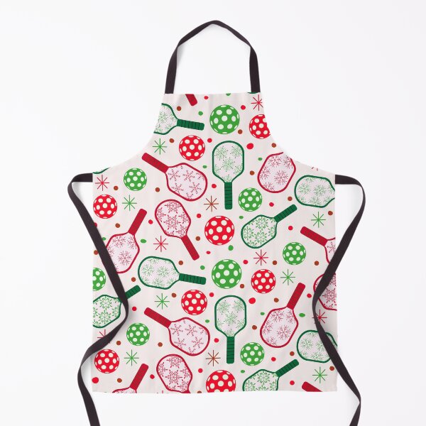 Item preview, Christmas Red and Green Pickleball Paddles with Snowflakes designed and sold by Yasminepatterns .