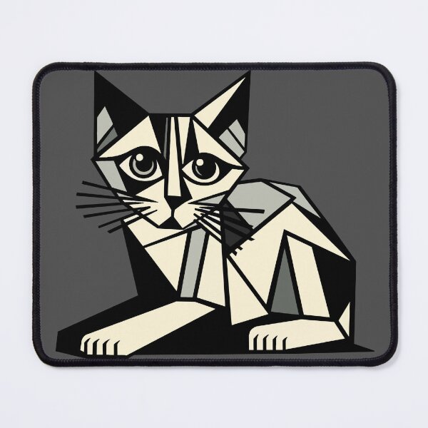Item preview, Cubist cat designed and sold by Nurduak.