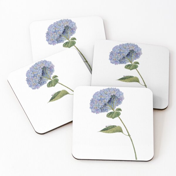 Item preview, Hand Painted Watercolor Purple Hydrangea - Botanical Floral Art designed and sold by OndeArt.