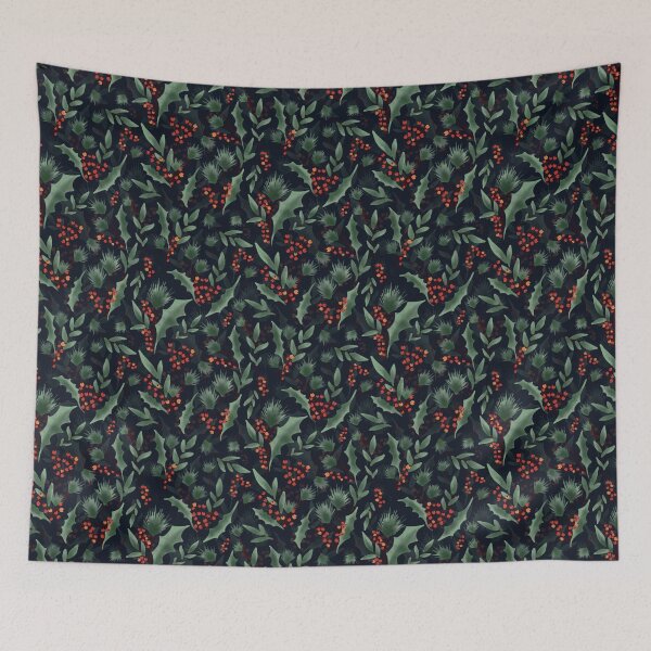 Item preview, Winter Botanical Dark designed and sold by DesigndN.