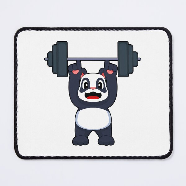 Item preview, Panda Bodybuilder Barbell Bodybuilding designed and sold by Snabdesign84.