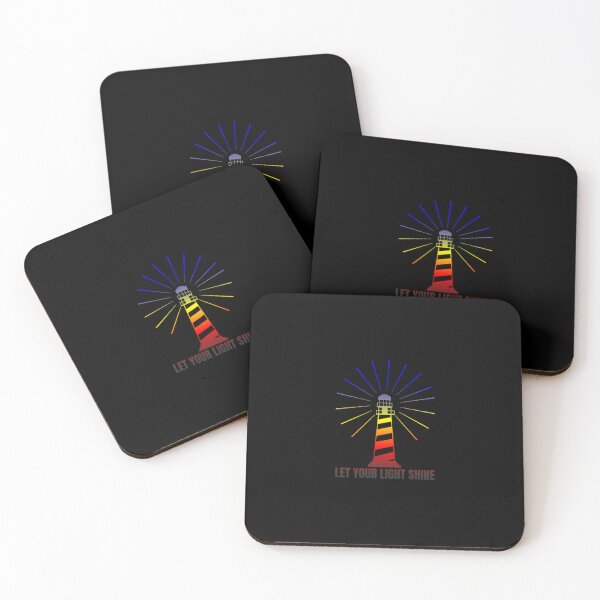 Item preview, Let Your Light Shine, Polyamory pride flag graphic, Lighthouse beaming light, Motivational, Inspirational, Powerful, Be You, Pride,  designed and sold by PrideBeProud.