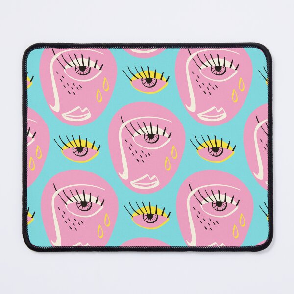 Item preview, Aesthetic Pattern Face Eyes Graphic Modern designed and sold by Sketchbook Studio by Aqsaa.