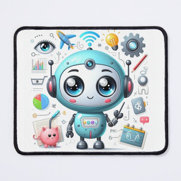 Item preview, The Mechanical Brain cute ai robot designed and sold by nicnacc.