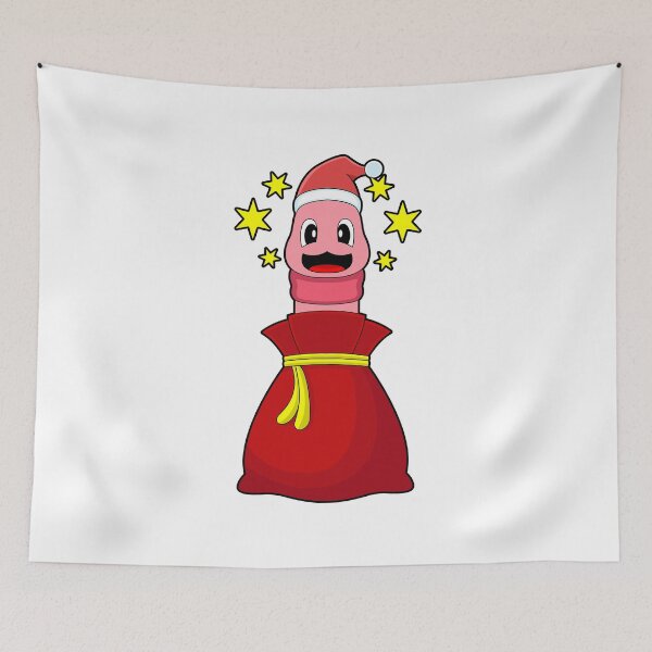 Item preview, Worm Christmas Santa sack designed and sold by Snabdesign84.