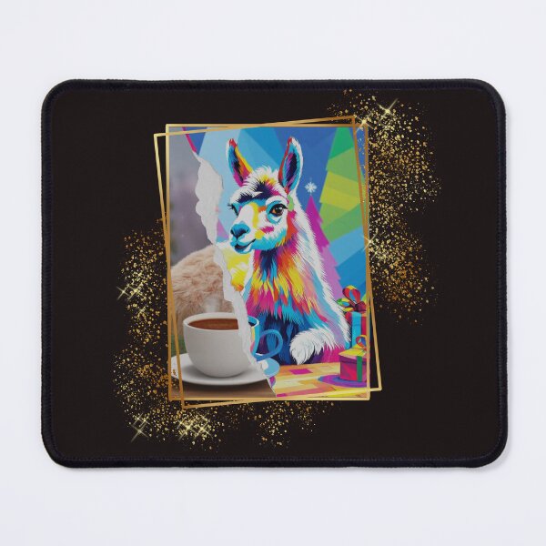 Item preview, Christmas Llama Coffee Bliss designed and sold by Crafty Capers Drift.