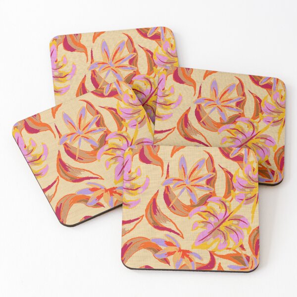 Item preview, estampa tropical folhagens red designed and sold by RODRIGORo.