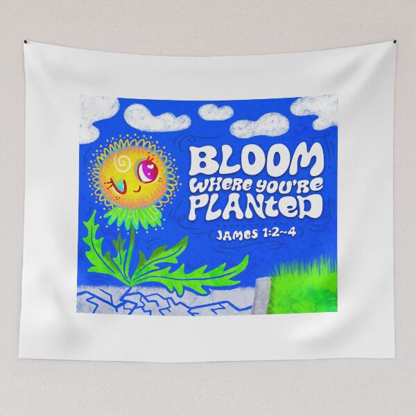 Item preview, Bloom Where You're Planted Christian Dandelion designed and sold by EmiBeeBuzz.
