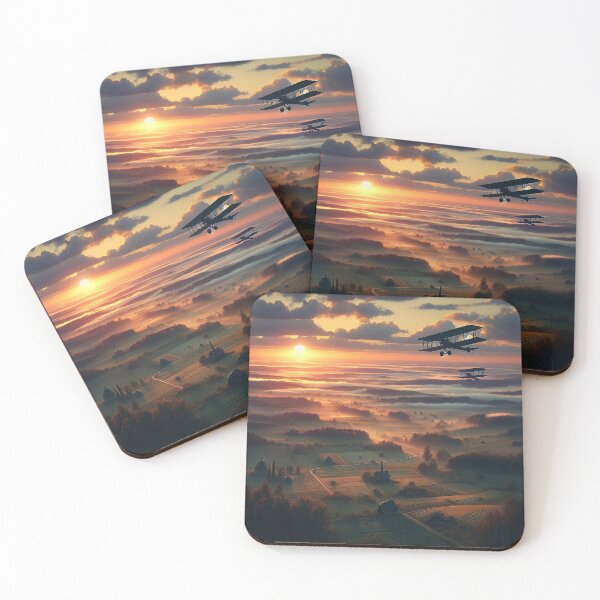 Item preview, Biplanes at Sunrise designed and sold by nikkolaus.