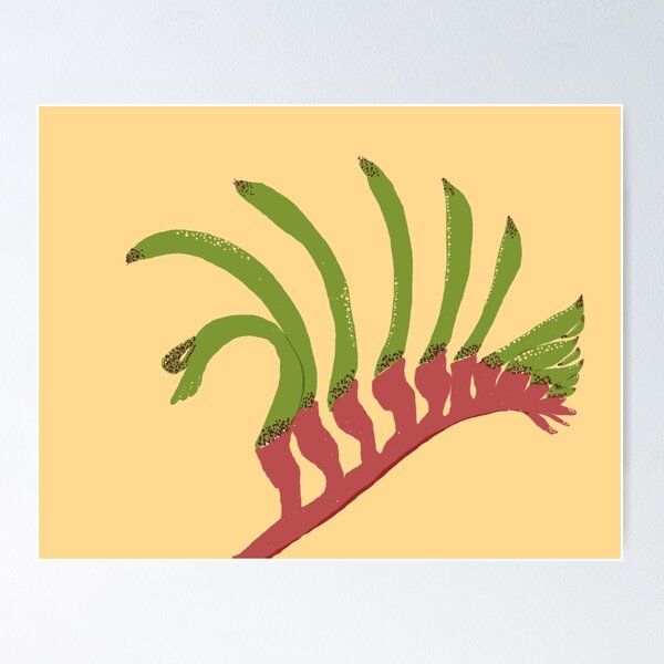 Item preview, Kangaroo Paw Australian Native Flower designed and sold by KittyLovesArts.