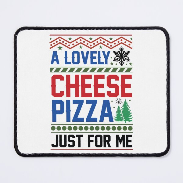 Item preview, A lovely cheese pizza just for me ugly Christmas sweater holiday design designed and sold by Dominika Farkašová.